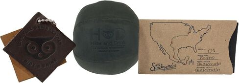 Hide & Drink, Stress Ball, Relieve Fidgeting and Anxiety, Exercise Hand, Squishy Tension Accessory, Great for The Office, Classic Style, Full Grain Leather, Handmade, Single Malt Mahogany in Saudi Arabia