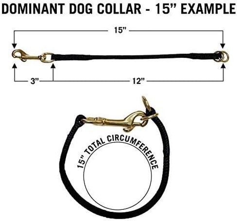 Nylon Dominant Dog Choke Collar Black, 18 inch in Saudi Arabia