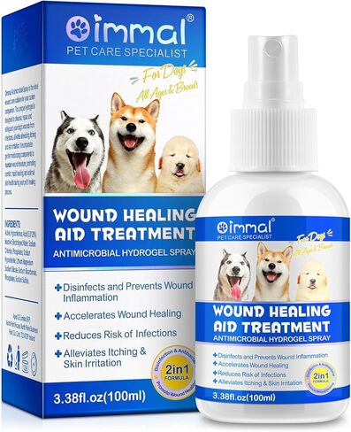 Cat Wound Care Spray - Wound Healing Aid Treatment for Cats Helps with Skin Repair for Wounds, Cats Irritated Skin & Itchy Skin Relief | Cats Supplement | Gentle Wound Care Spray - 3.38 Fl.oz / 100ml in Saudi Arabia