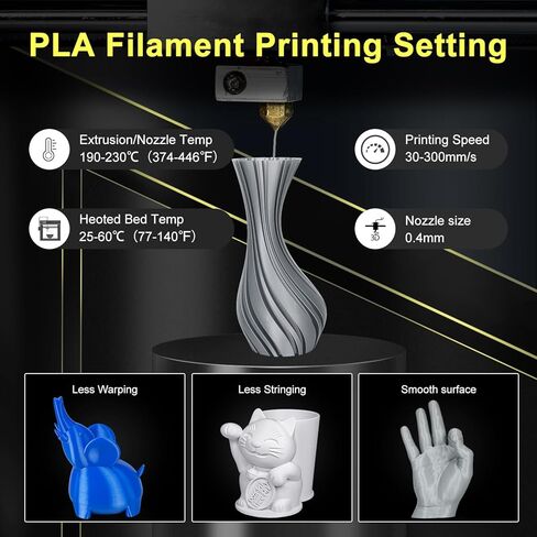 خيوط PLA 1.75 مم خيوط طابعة ثلاثية الأبعاد من الورق المقوى عبوات 1 كجم متوافقة على نطاق واسع مع معظم طابعات FDM ثلاثية الأبعاد تناسب ELEGOO Anycubic FlashForge Creality Bambu Prusa إلخ. ضوء ارجواني in Kuwait