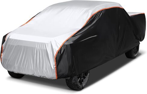 10 طبقات غطاء سيارة مقاوم للماء في جميع الأحوال الجوية للسيارات والمطر والثلج وحماية من الأشعة فوق البنفسجية ومقاوم للرياح في الهواء الطلق غطاء سيارة كامل غطاء ثلجي للسيارة مع القطن، مناسب لسيارة السيدان الكبيرة A11 (الطول من 209 إلى 218 بوصة) in Kuwait