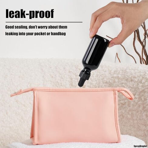 24 Pcs, 2oz Glass Dropper Bottle, Leakproof Tincture Bottles with Dropper, Green Reusable Eye Dropper Bottle, for All Kinds of Liquids (Green, 2oz-24pcs) in Saudi Arabia