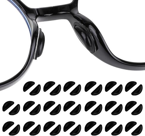 20 Pairs Eyeglass Nose Pads Adhesive Glasses Nose Pads 3mm Air Bag Eyeglass Nose Pads Silicone Eyeglass Nose Pads Nose Pads Anti Slip Soft Cushion Eyeglass Nose Pads for Eyeglasses Sunglasses (Clear) in Saudi Arabia