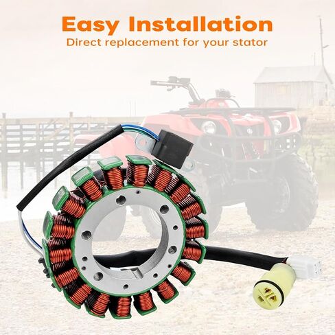30017-07 Magneto Stator Coil Compatible with 2007 Harley Davidson Dyna Fatboy Heritage Softail, Replaces OEM # 30017-08 in Saudi Arabia