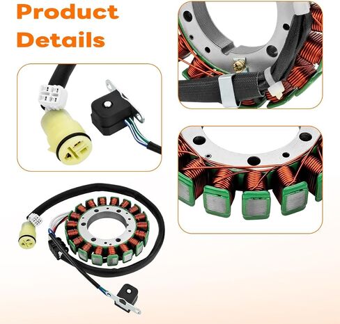 30017-07 Magneto Stator Coil Compatible with 2007 Harley Davidson Dyna Fatboy Heritage Softail, Replaces OEM # 30017-08 in Saudi Arabia
