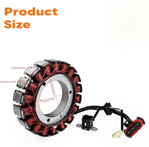 30017-07 ملف مغناطيسي متوافق مع 2007 Harley Davidson Dyna Fatboy Heritage Softail، يستبدل OEM # 30017-08 in Kuwait