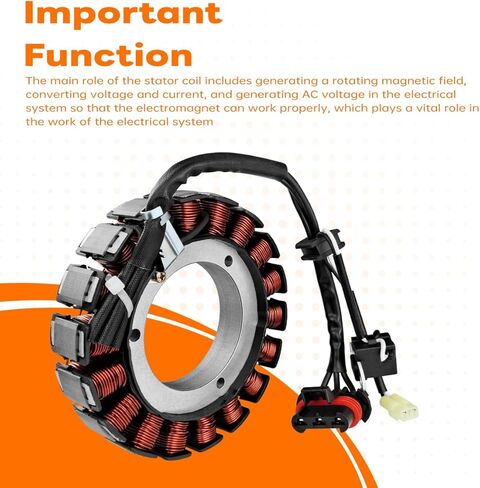 30017-07 ملف مغناطيسي متوافق مع 2007 Harley Davidson Dyna Fatboy Heritage Softail، يستبدل OEM # 30017-08 in Kuwait