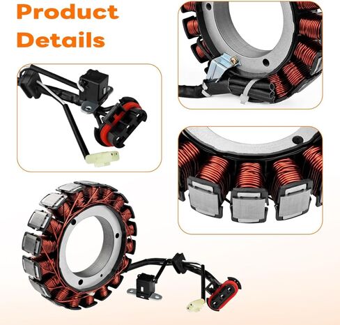 30017-07 ملف مغناطيسي متوافق مع 2007 Harley Davidson Dyna Fatboy Heritage Softail، يستبدل OEM # 30017-08 in Kuwait