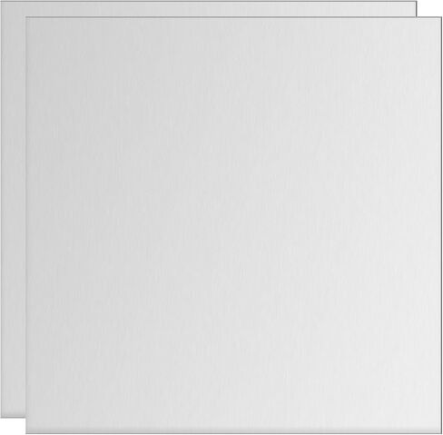 uxcell Aluminum Sheet, 6 Pcs 100mm x 50mm x 3mm (0.12 Inch) Thickness Square 6061 Aluminum Plate for Industrial, Silver Tone in Saudi Arabia
