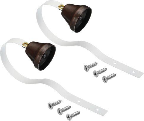 PATIKIL 2 Pcs Dog Doorbell, Fixed Metal Dog Bells for Training Dogs to Ring to go Outside, Wall Mounted Dog Door Bell Traditional Doorbell Shop Doorbell in Saudi Arabia