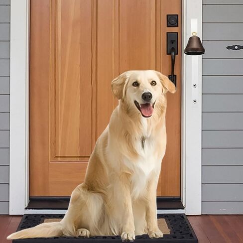 PATIKIL 2 Pcs Dog Doorbell, Fixed Metal Dog Bells for Training Dogs to Ring to go Outside, Wall Mounted Dog Door Bell Traditional Doorbell Shop Doorbell in Saudi Arabia