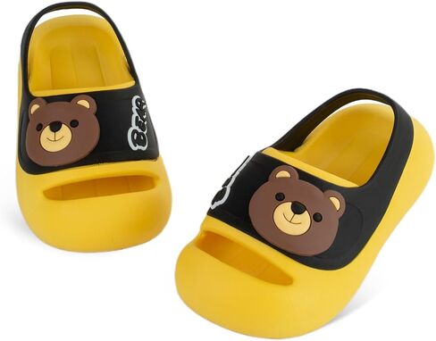 Kid's Girls Boys Clogs Garden Shoes Cartoon Slides Sandals Beach Slipper Children Cute Bear Slippers Blue in Saudi Arabia