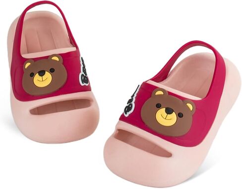 Kid's Girls Boys Clogs Garden Shoes Cartoon Slides Sandals Beach Slipper Children Cute Bear Slippers Blue in Saudi Arabia