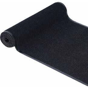 jxgzyy Commercial Entrance Mat Outdoor Door Mat Indoor Front Door Mat Hallway Runner Rug, 3'x16.4', Rubber Floor Mat Heavy Duty Door Mat Carpet Runner Non Slip Outdoor Doormat, Black in Saudi Arabia