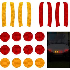 شريط عاكسات لعربة الجولف من Aster 20 قطعة، ملصقات عاكسة لعربة الجولف للسيارة، ملصق شريط عاكس مقاوم للماء في الهواء الطلق، ملصقات عاكسة لاصقة للرؤية الليلية لسيارة نادي Yamaha EZGO in Kuwait