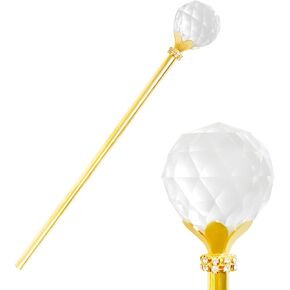 Hollow Design Crown Rhinestone Magic Wand Pageant Birthday Party Wedding Costume Accessories (Gold) in Kuwait