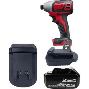 for Dewalt to Milwaukee Adapter, Battery Adapter for DeWalt 20V&60V Lithium Battery Convert to for Milwaukee M18 18V lithium ion battery M18 Battery Use for Milwaukee M18 18V Cordless Power Tool