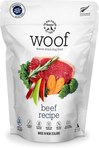 طعام الكلاب المجفف بالتجميد من WOOF - وصفة الماعز البرية، عالية البروتين، تستخدم كنظام غذائي كامل، أو أطعمة علوية للكلاب، أو كخلاط، أو كمكافآت للكلاب، في جميع مراحل الحياة، 2.2 رطل in Saudi Arabia