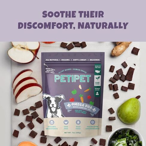 Dog Allergy Relief Chews - Quercetin + Omega 3 - Natural Antihistamine for Itching, Paw Licking, Seasonal and Grass Allergies - for Itchy Skin, Hot Spots, Immune Support in Saudi Arabia