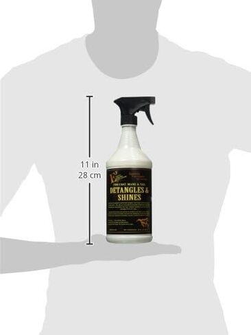 E3 Detangle and Shine for Horses - Instantly Detangles Mane and Tail, Adds Brilliant Shine, Moisturizes and Conditions, Non-Greasy (32oz) in Saudi Arabia