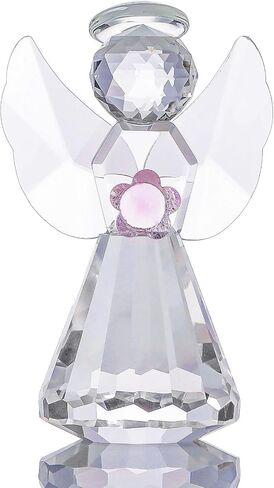 Movdyka Crystal Angel Statues Gifts for Women Glass Guardian Angel Paperweight Angel Figurines Home Angel Decor Art Collectible Angel Figurines Gifts for Mom Grandma in Saudi Arabia