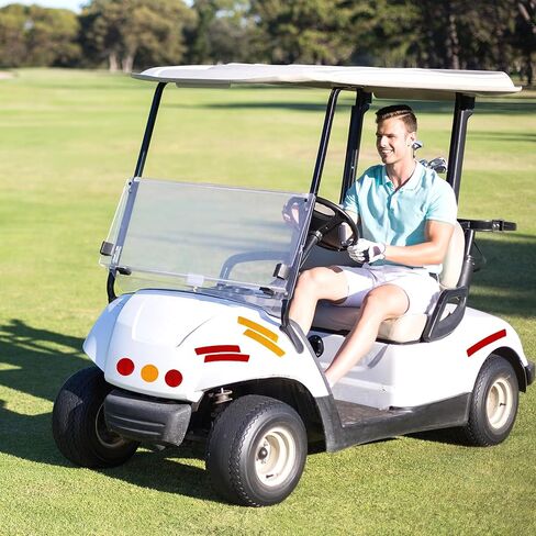 شريط عاكسات لعربة الجولف من Aster 20 قطعة، ملصقات عاكسة لعربة الجولف للسيارة، ملصق شريط عاكس مقاوم للماء في الهواء الطلق، ملصقات عاكسة لاصقة للرؤية الليلية لسيارة نادي Yamaha EZGO in Kuwait