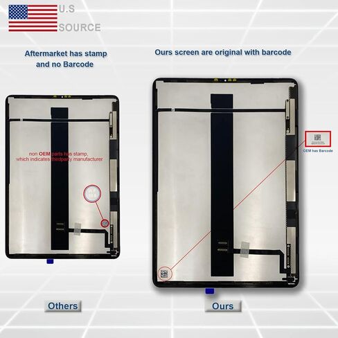 Repair Service with Original OEM Pull Screen for iPad Pro 12.9 3rd/4th Gen 2018/2020 Original OEM Display Digitizer Touch Assembly A1876 A1895 A2014 A1983/A2069 A2229 A2232 A2233 in Saudi Arabia