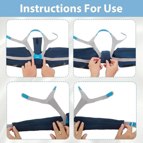 Satin Neck Pad for Headgear Straps, Mask Strap Padded Accessories, Comfort Cover for Full Face, Pressure Relief Breathable Cushion to Reduce Headgear Pressure and Cheek Red Marks in Saudi Arabia