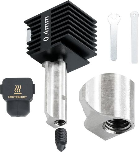 3D Printer Bambu Lab Hotend a1 Mini Hotend 0.2mm Hardened Steel Nozzle Extrusion Head Removable high end Brass 0.4mm+ 0.6mm Nozzle with Silicone Socks for Bambu Labs 3D Printer in Saudi Arabia