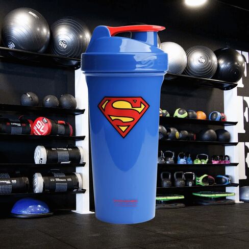 Smartshake DC Lite Protein Shaker Bottle 800ml – BPA Free Leakproof Gym Protein Shakes Bottle for Protein Powder DC Comics Bottle Batman in Saudi Arabia