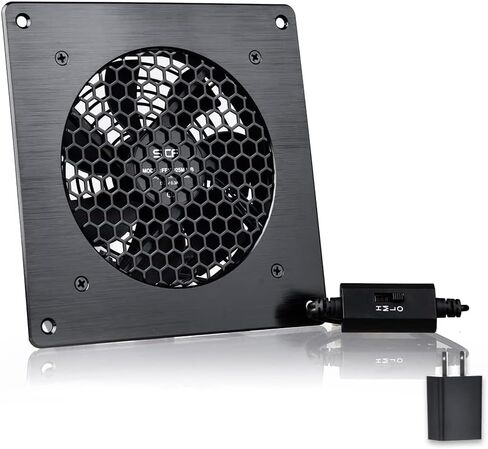 USB RGB cabinet 120MM fan Quiet Cooling RGB Fan System 6" with Speed Control, for Home Theater AV Cabinets in Saudi Arabia