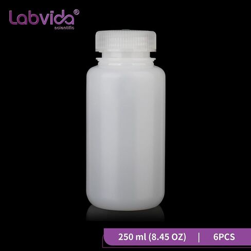 Round Plastic Reagent Bottle HDPE Wide Mouth Plastic Bottle, 12pcs of 60ml Sample Sealing Storage Container for Laboratories, Classrooms, or Storage at Home, LVAN001 in Kuwait