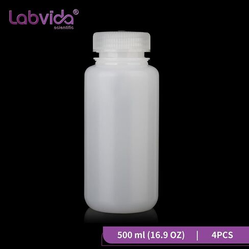 Round Plastic Reagent Bottle HDPE Wide Mouth Plastic Bottle, 12pcs of 60ml Sample Sealing Storage Container for Laboratories, Classrooms, or Storage at Home, LVAN001 in Kuwait