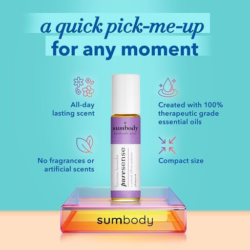 Perfume Oil, Natural Organic Botanical, 100% Pure Therapeutic Grade Essential Oil Blend Rollfor Skin Roll-On -100% Pure, Natural, Prediluted. Gifts for Her/Women by Sumbody in Kuwait
