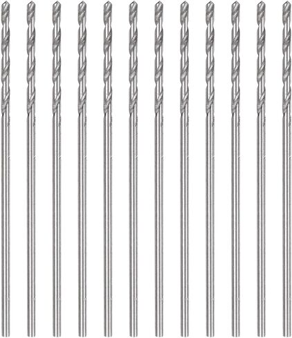 HARFINGTON 25pcs Micro Jobber Twist Drill Bits #55 1.3mm / 0.0512" High Speed Steel HSS Mini Drilling Bit Tool for Stainless Steel Aluminum Wood Plastic in Saudi Arabia