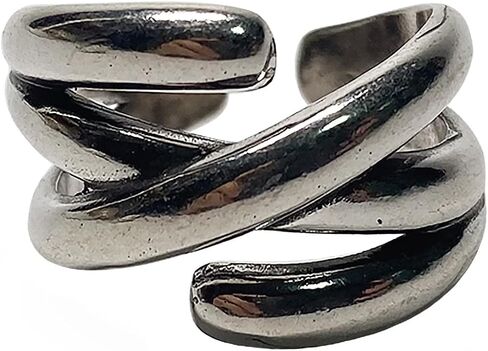 Handmade 925 Sterling Silver Flower Wide Band Rings for Women/Men,Adjustable Thumb Finger Ring Personalized Jewelry (3D Flower wall) in Kuwait