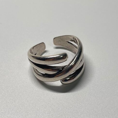 Handmade 925 Sterling Silver Flower Wide Band Rings for Women/Men,Adjustable Thumb Finger Ring Personalized Jewelry (3D Flower wall) in Kuwait