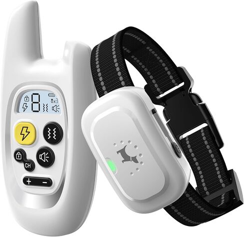 Dog Shock Collar with Remote - [2024 Newly Upgraded] Dog Training Collar for Small Medium Large Dogs, Rechargeable E Collar for Dogs Training, IPX7 Waterproof Electric Collar with Unique Shock-Lock in Saudi Arabia