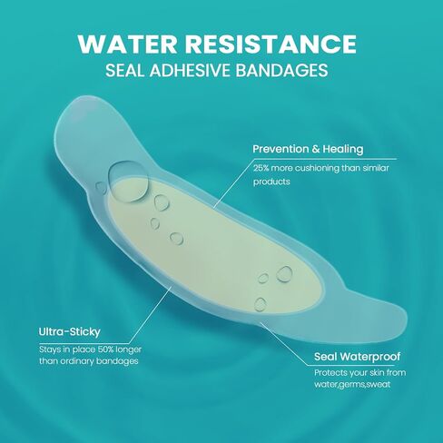 Blister Bandages Blister Pads - 28 ct Blister Cushions - Water Resistant Hydrocolloid Bandages for Foot, Toe, Heel - Gel Blister Bandages for Prevention & Recovery, Variety Pack in Kuwait