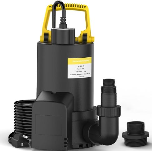 550GPH Submersible Water Pump, 25W Fountain Pump High Lift with 7.2 ft, Ultra Quiet Submersible Pump Fountain Water Pump for Pond Fountain, Fish Tank in Saudi Arabia