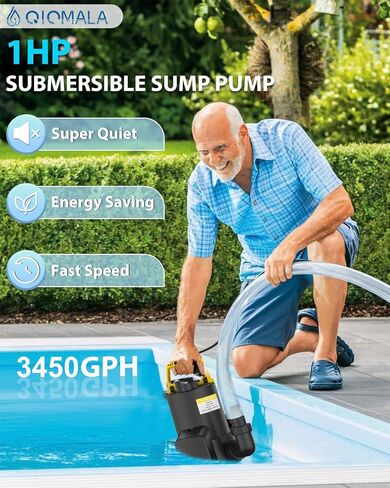 550GPH Submersible Water Pump, 25W Fountain Pump High Lift with 7.2 ft, Ultra Quiet Submersible Pump Fountain Water Pump for Pond Fountain, Fish Tank in Saudi Arabia