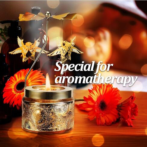 Rotatable Scented Candle gifts for mom, and sister birthday gifts, Butterfly & Hummingbird Designs, Unique Birthday Presents for Women (Butterfly, Radiant Bloom: Neroli + Bergamot Fusion) in Saudi Arabia