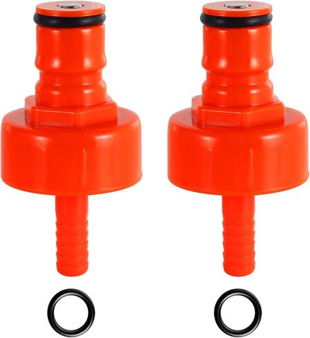 3 Pack Carbonation Cap Forced Carbonation with PET Bottle 5/16 Barb CO2 Coupling to Carbonate Soda Beer Water PET Bottle Filling Carbonation Cap with No Fall Off Flat Gasket & Thick O-ring in Kuwait