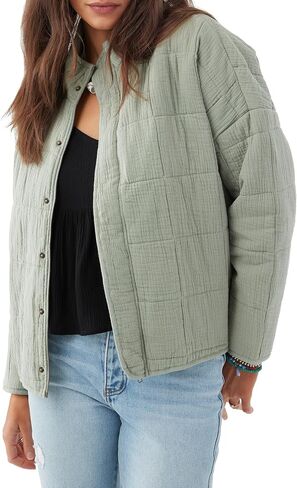 O'NEILL Womens Mabeline Jacket, Taupe Gray, S in Saudi Arabia
