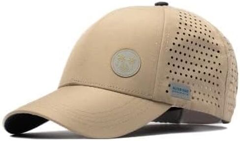 Trotter Splash Khaki Emblem - Durable, Lightweight, Breathable Premium Hat (Khaki Emblem, Medium) in Saudi Arabia