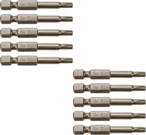 TT10 Torx Head Screwdriver Bit Set,Magnetic 1/4-Inch Hex Shank S2 Steel Bits Set, 2" Long Drill Bits (10pcs) in Saudi Arabia