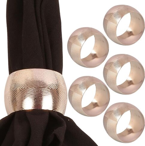 Gorgeous Beautifully Handcrafted Floral Large Size Gold Color Party Dining Table Napkin Holders (Set Of 6) in Saudi Arabia