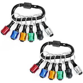 HVAC Tools with Bit Holder Keychain. 6 Swedge Tool HVAC, Air Conditioner Copper Tube Expander. 6 Hex Screwdriver Bit Holders Extension Bar, 1/4 In Drill Bits Holder for Impact Driver (13Pcs)