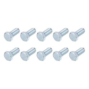 Hex Bolts (M14-1.5x40mm) 10Pcs, 8.8 Grade Carbon Steel Zinc Plated Fully Threaded, UNF Fine Thread Hex Head Screw Bolt - for Furniture Repair, Silver