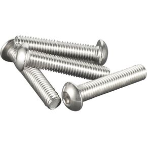 M5*14 مسامير غطاء مقبس رأس الزر، فولاذ كربوني، محرك ألين سداسي، خيط آلي بالكامل، لمسة نهائية لامعة، عبوة من 50 قطعة، أسود in Kuwait